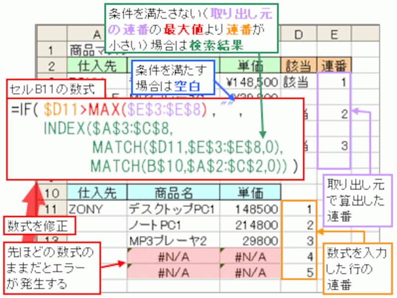 エクセル（Excel）関数で条件に合うものをすべて抽出する方法 