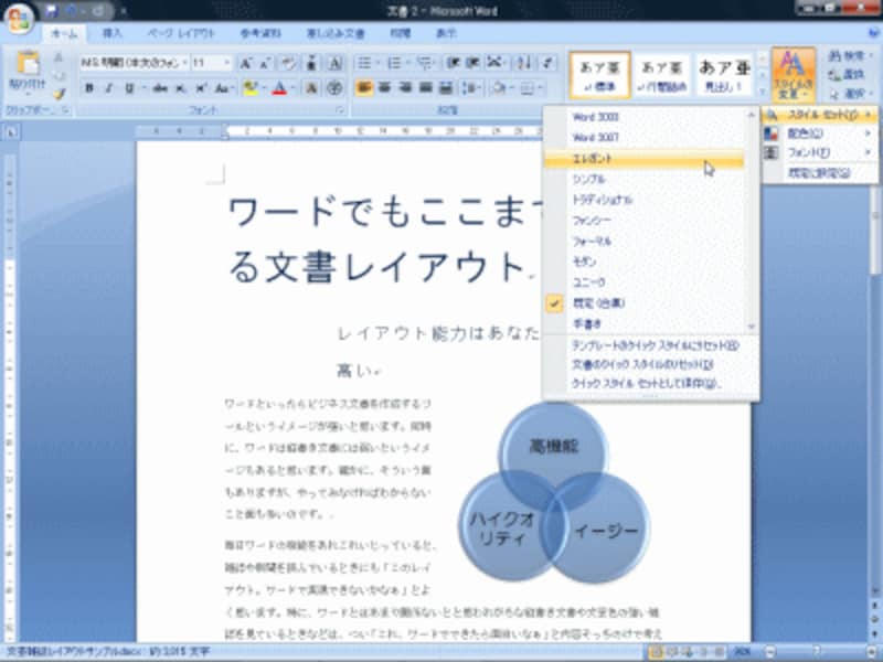 レイアウトが切り替わります。