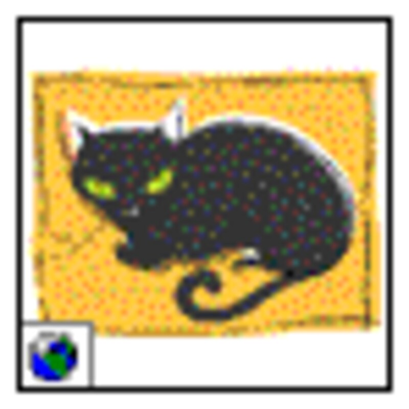 左下に地球のマークがあるものはOffice Online上のクリップアートであることを示します。