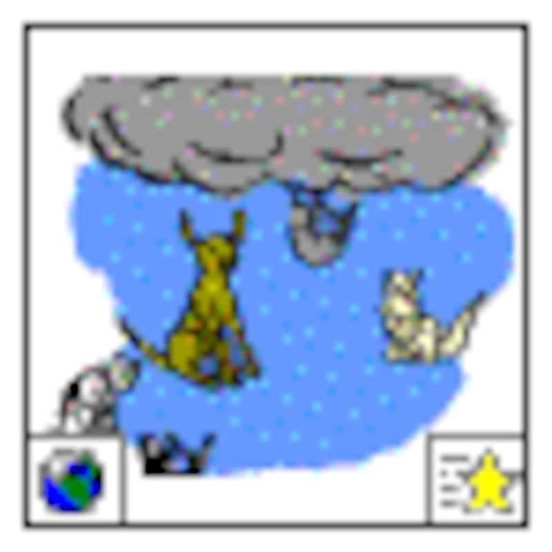 両方のマークがあるものはOffice Online上にあるアニメーションのクリップアートであることを示します。