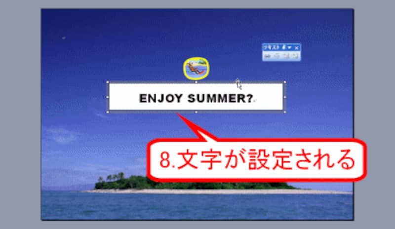 文字の書式が設定された