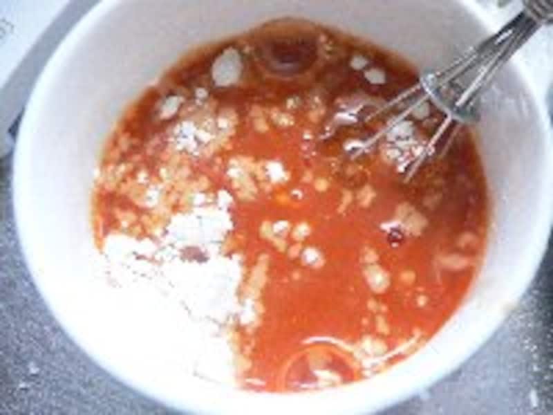 野菜ジュース蒸しパン・手順3