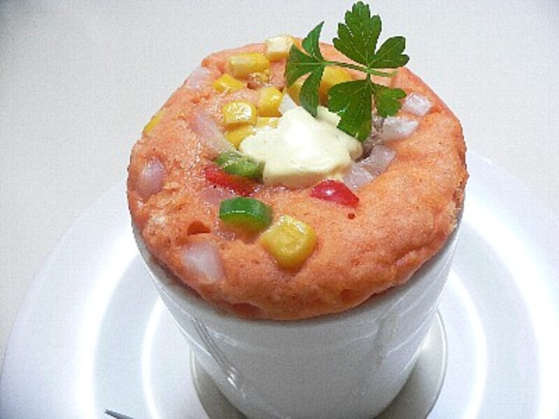 トマトジュースツナマヨ蒸しパン