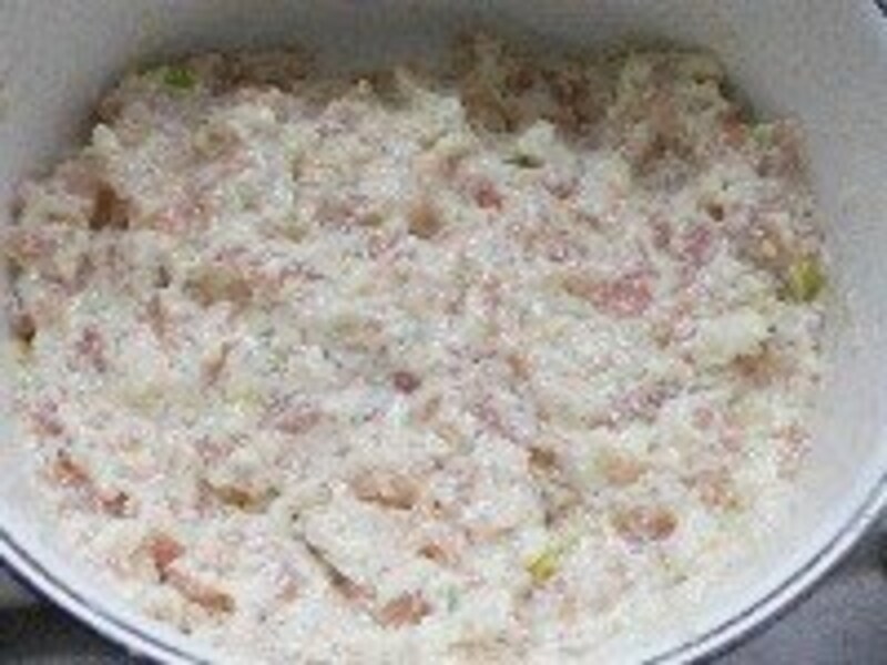 ねぎワンタンの手順２