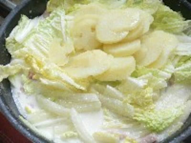 白菜のグラタンの手順５