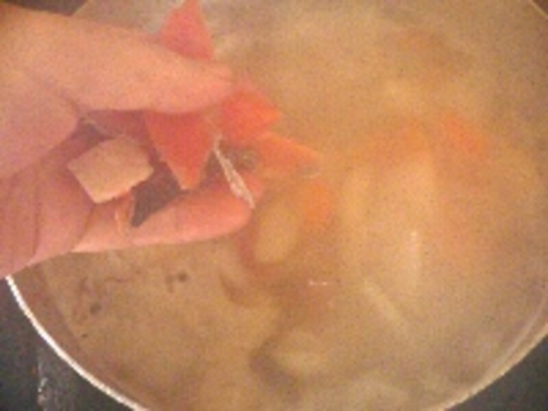 鮭のっぺい汁・手順５