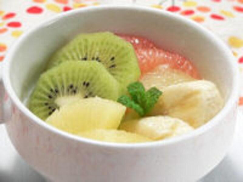 ミルクライスノフルーツ盛り