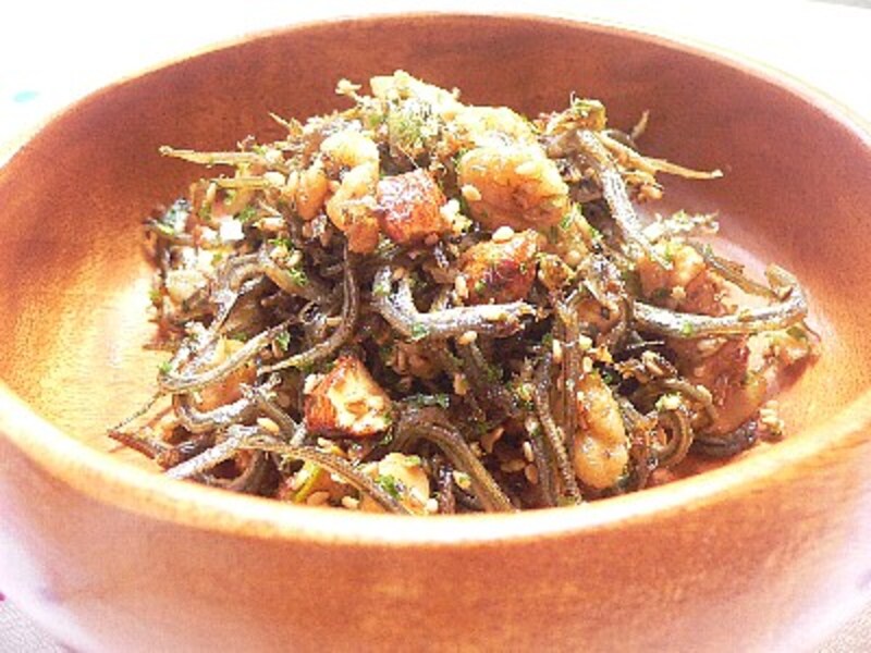 小女子とナッツの煎り煮の完成