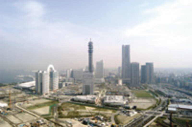 横浜みなとみらい地区の景色