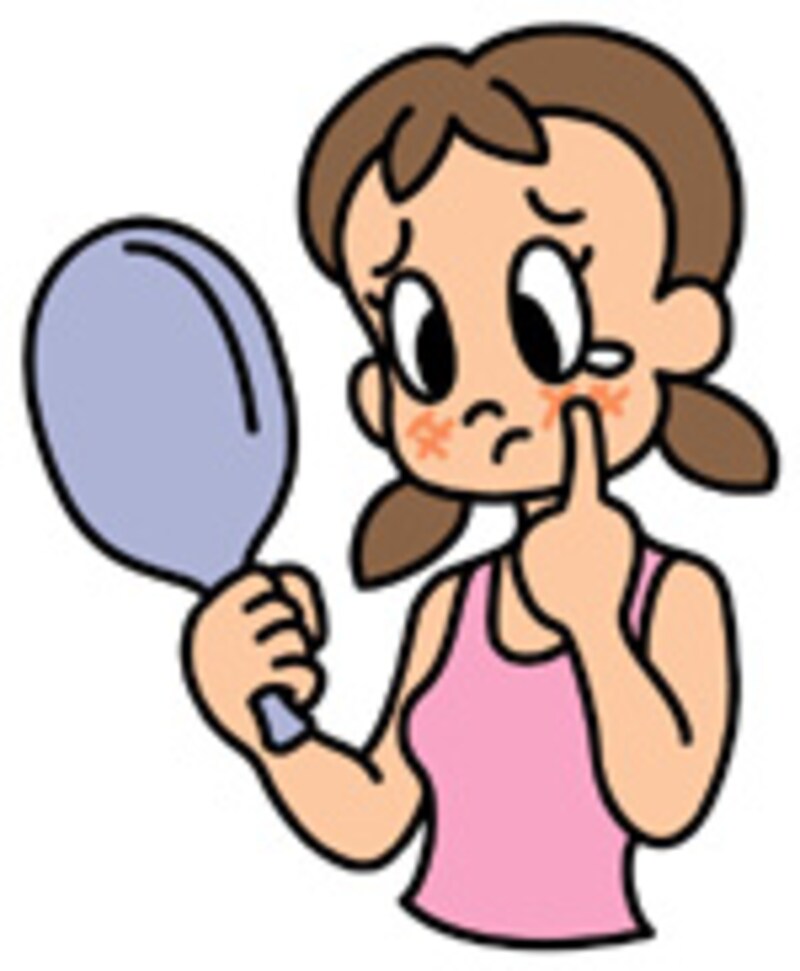 鏡で確認!