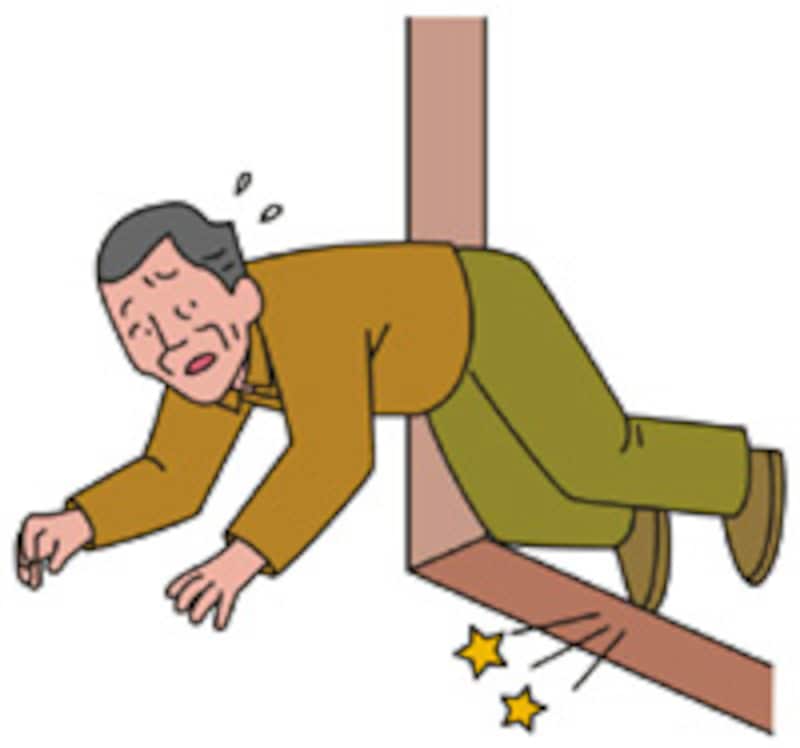 足が思うように上がらず…