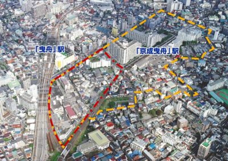 曳舟駅前再開発エリア