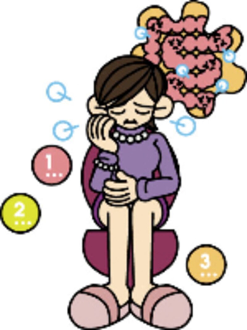 大腸の異常は大便にでやすい