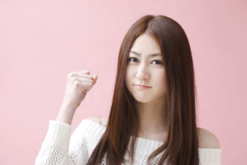 怒っている女性