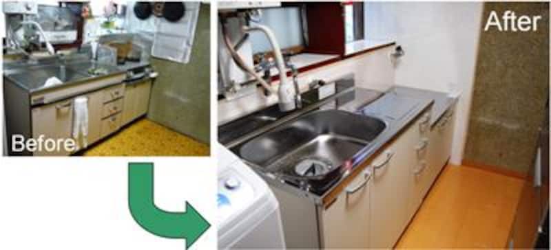 流し台工事写真