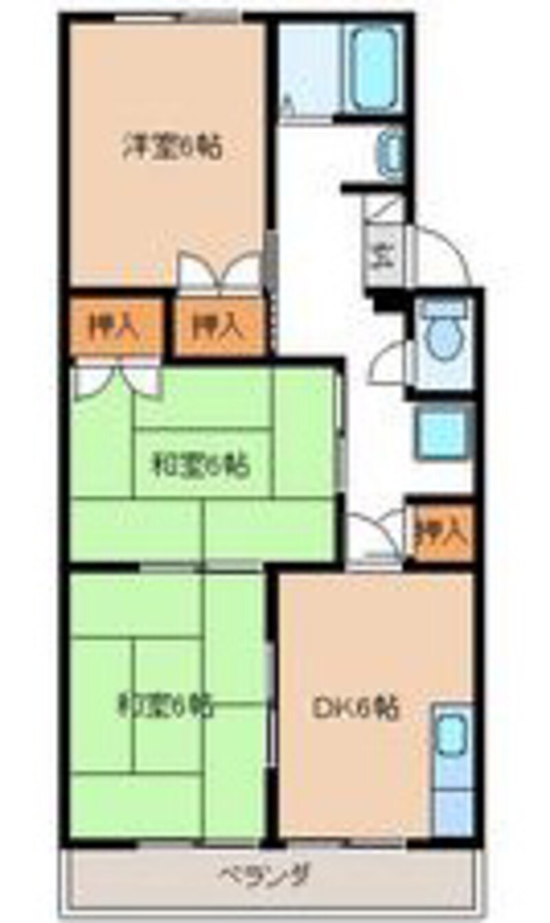 標準間取り3DK