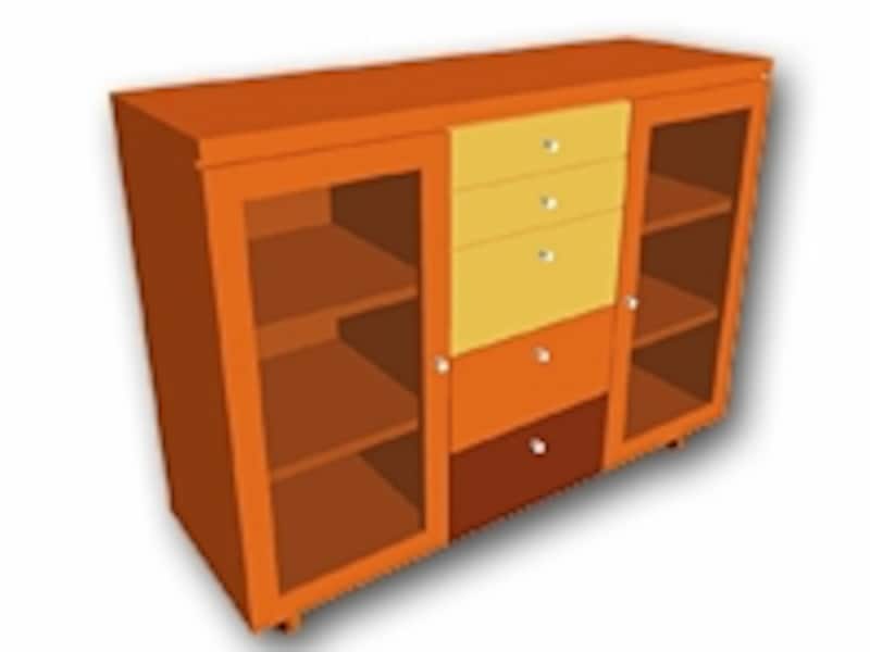家具は、引き出しの数や大きさ、材料、棚の数、金物の種類などによって値段は大きく変わる。