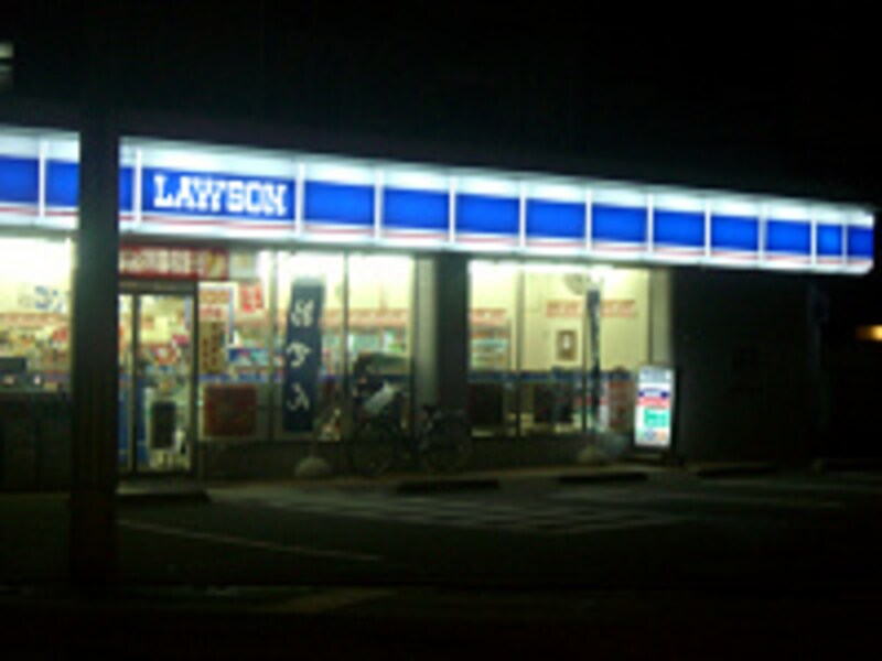 夜のローソン