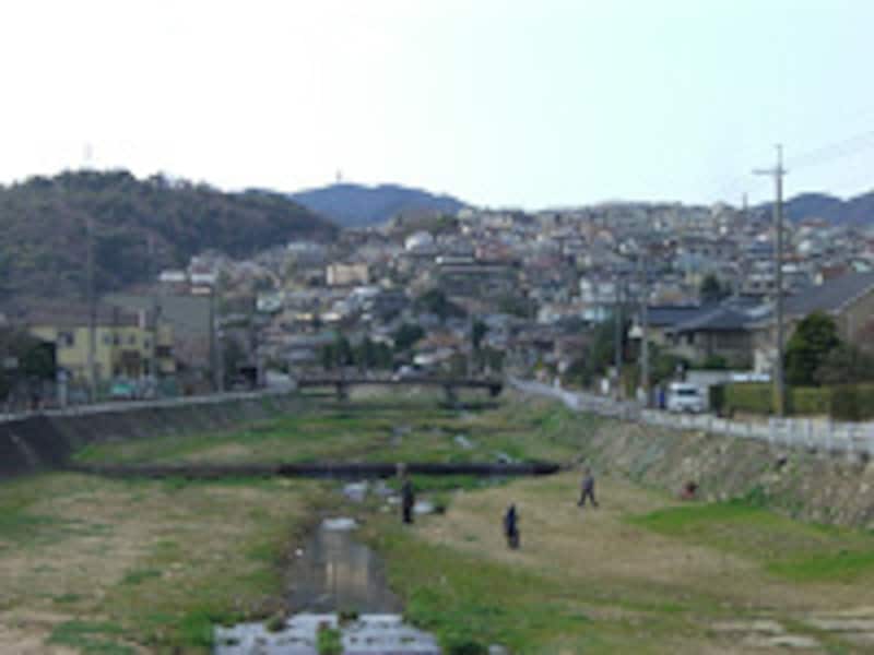 仁川の河川敷