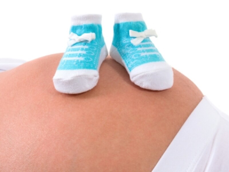 もし胎児が男の子なら、男性ホルモンを作る細胞が増加中