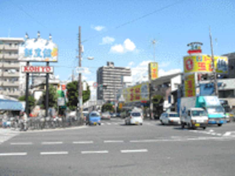 北畠のスーパーなど