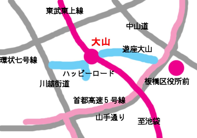 大山周辺地図