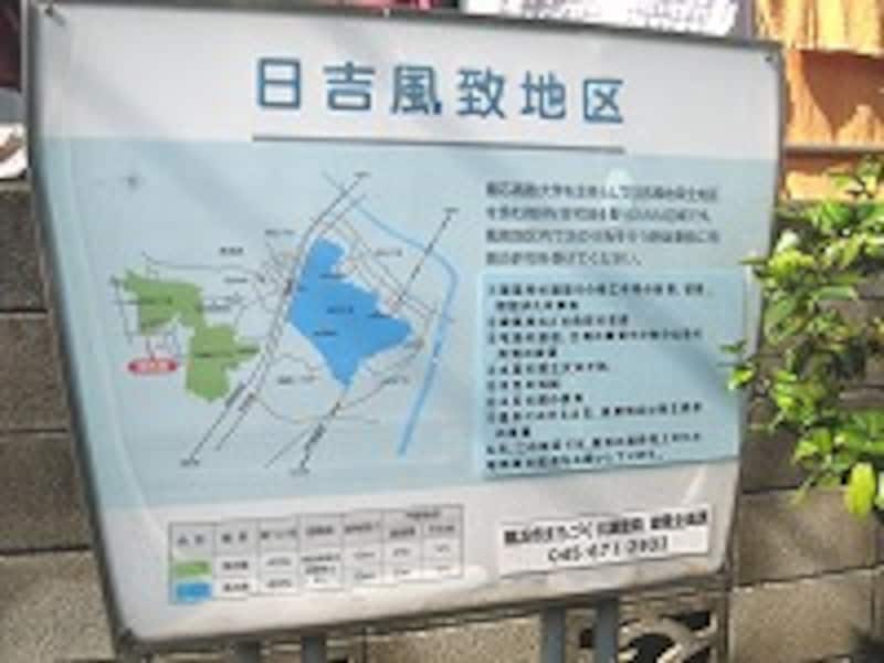 風致地区の看板