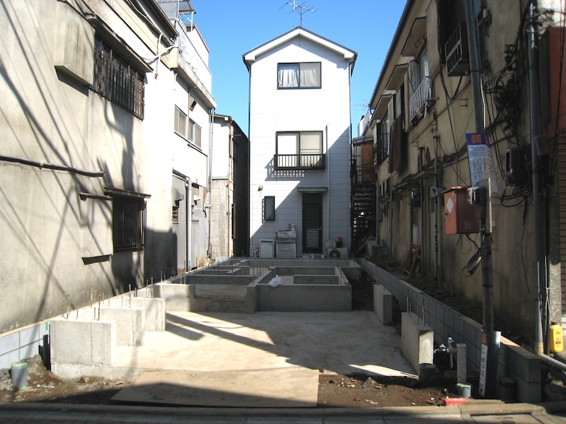 一戸建て建設現場