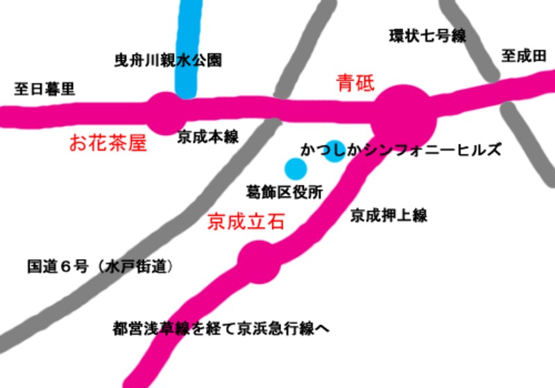 葛飾トライアングル地図