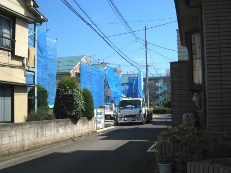 工事中の住宅