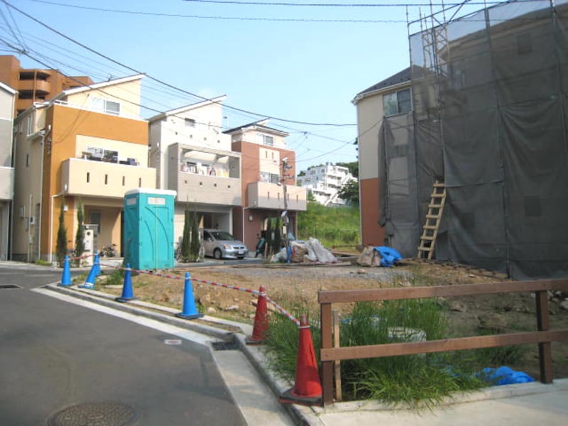 一戸建て建築現場