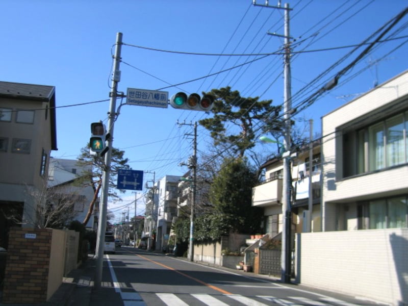 経堂へ向かう城山通り