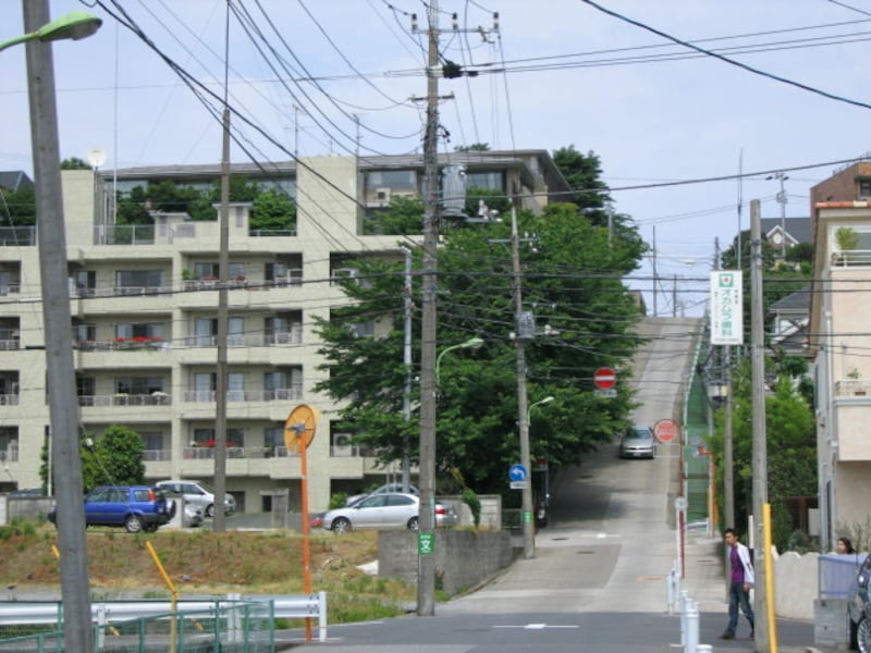 岡本周辺の急坂
