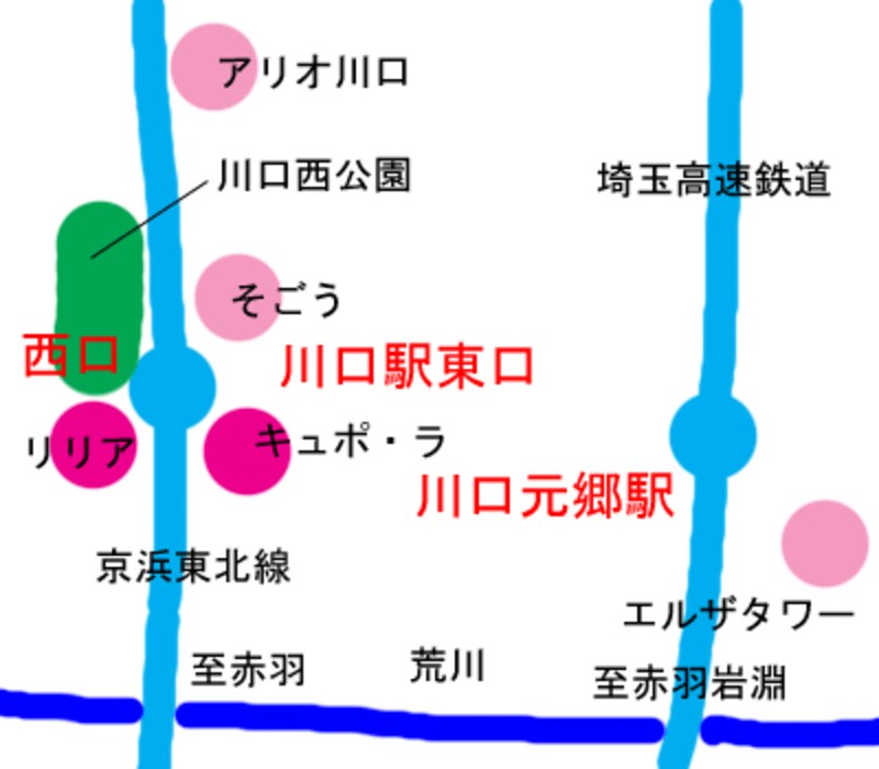 川口周辺の概念図
