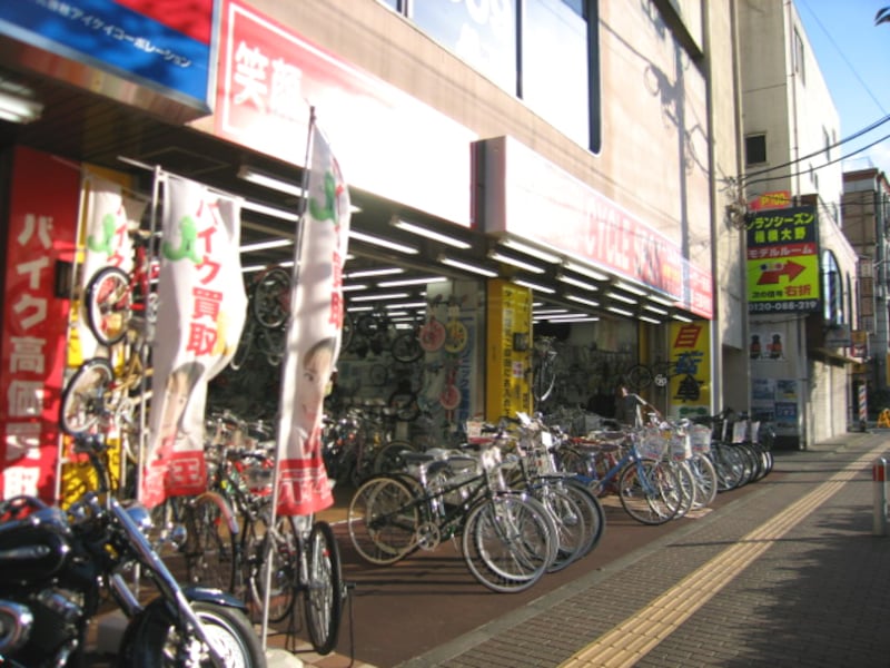 自転車屋さん店頭