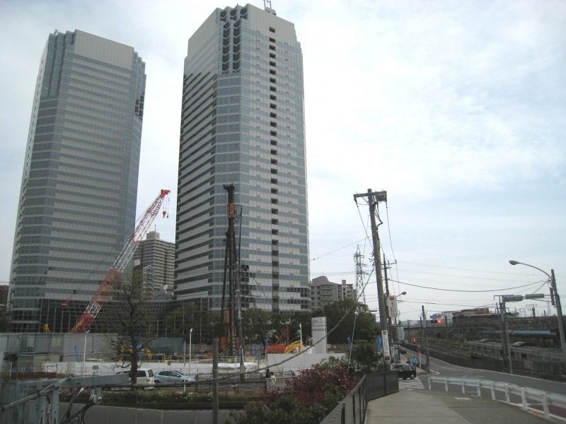 工事現場新川崎川