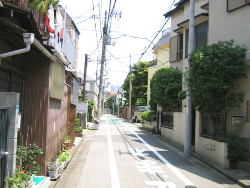 西口エリアの住宅街