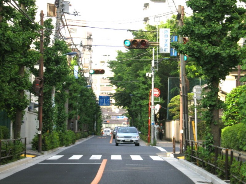 新大塚公園前の道