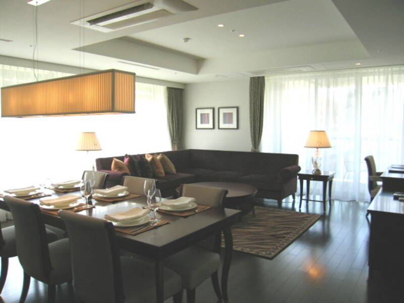 2ベッドルームのリビング