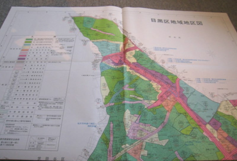 目黒区都市計画図