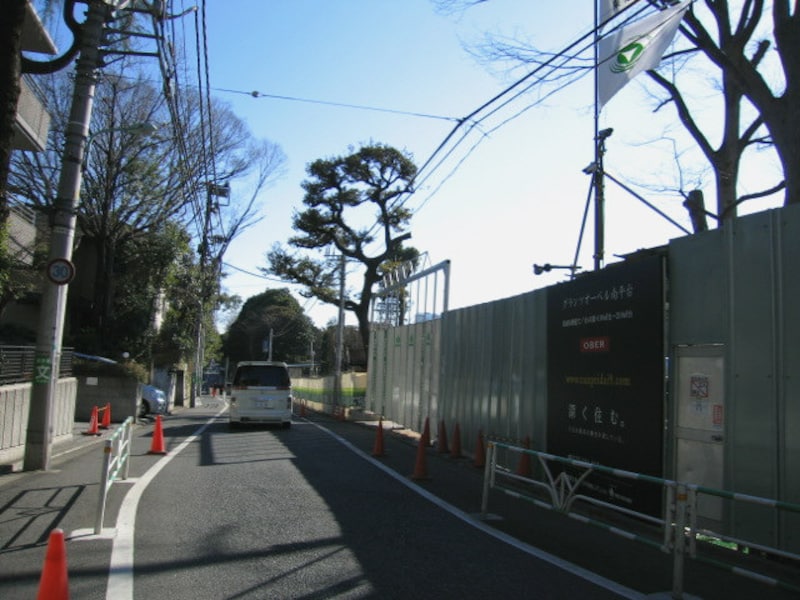 南平台の工事現場
