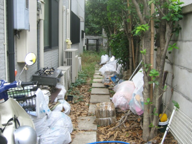 放置されたごみ