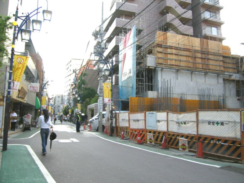目黒銀座の工事中