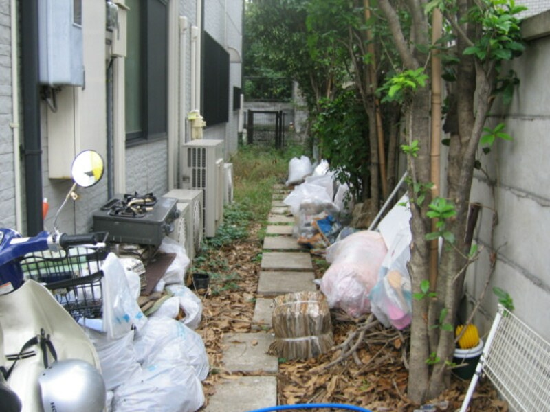 ゴミの放置された場所