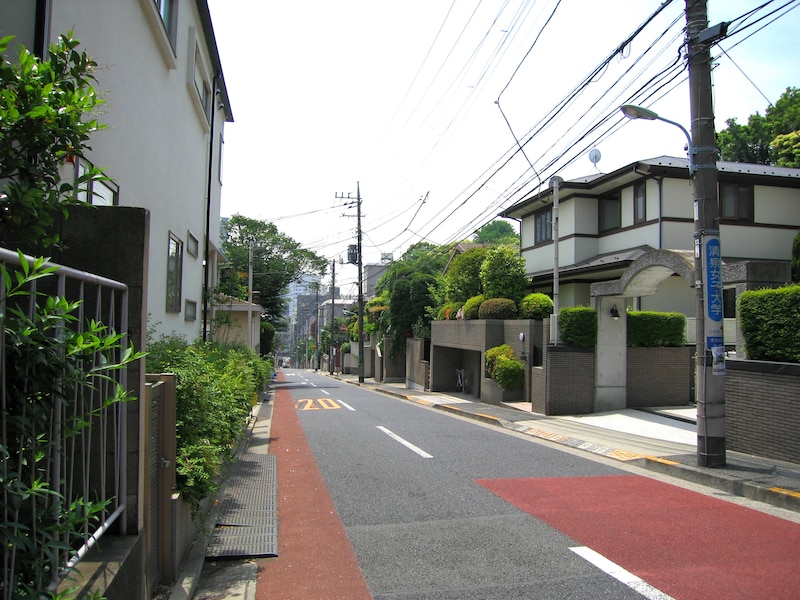 島津山の住宅街