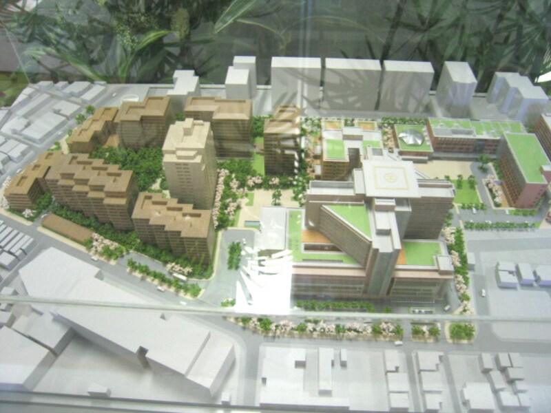 再建事業の完成予定模型