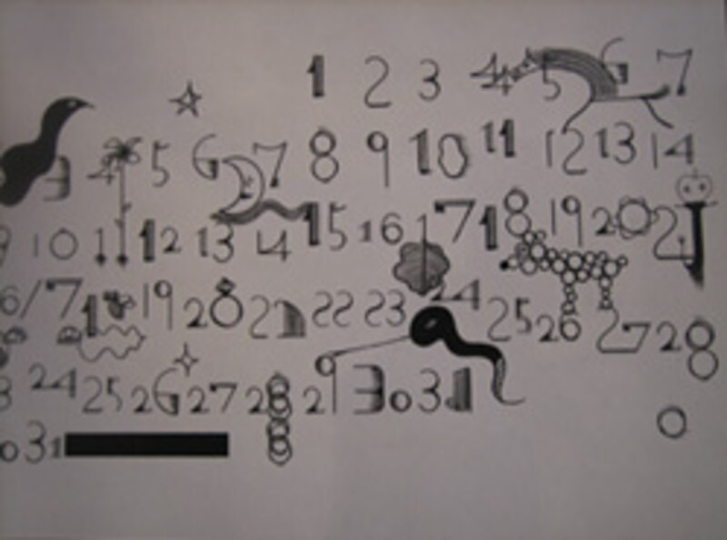 イラストレーターのカレンダー