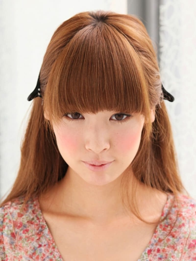 前髪のブロッキング