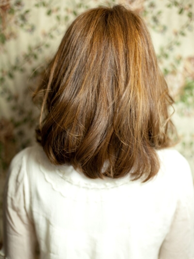 デジタルパーマundefinedアフロートundefinedセミロング