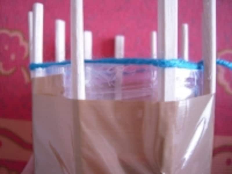 毛糸のシュシュ手順4